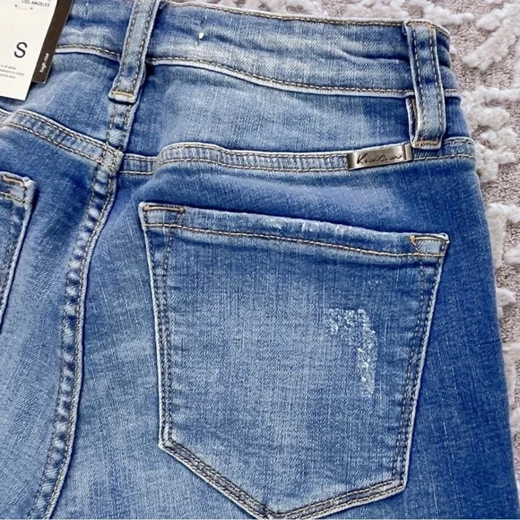 NWT Kancan Evelyn High Rise Denim Shorts - Picture 11 of 13